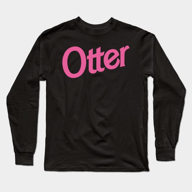 Otter Long Sleeve T-Shirt by byb